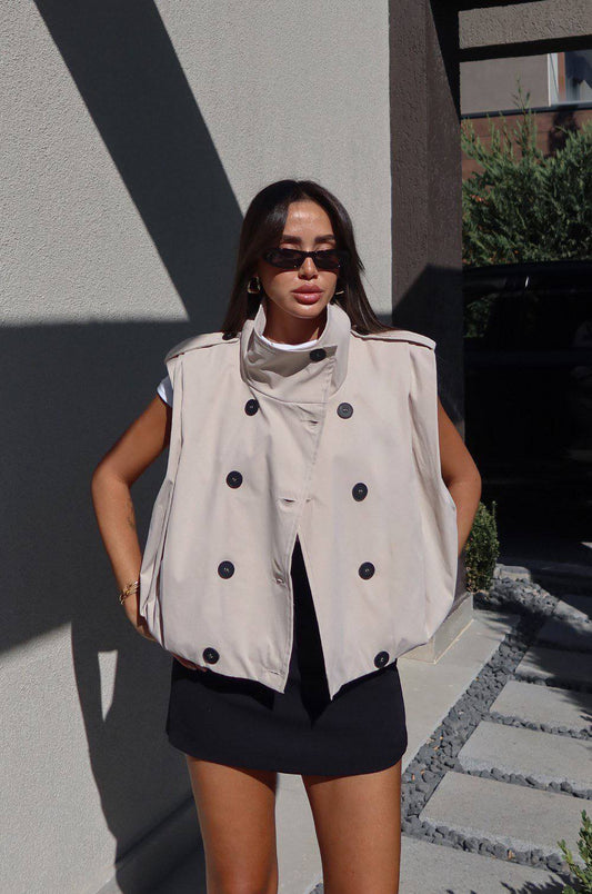 BEIGE GILET 🤍