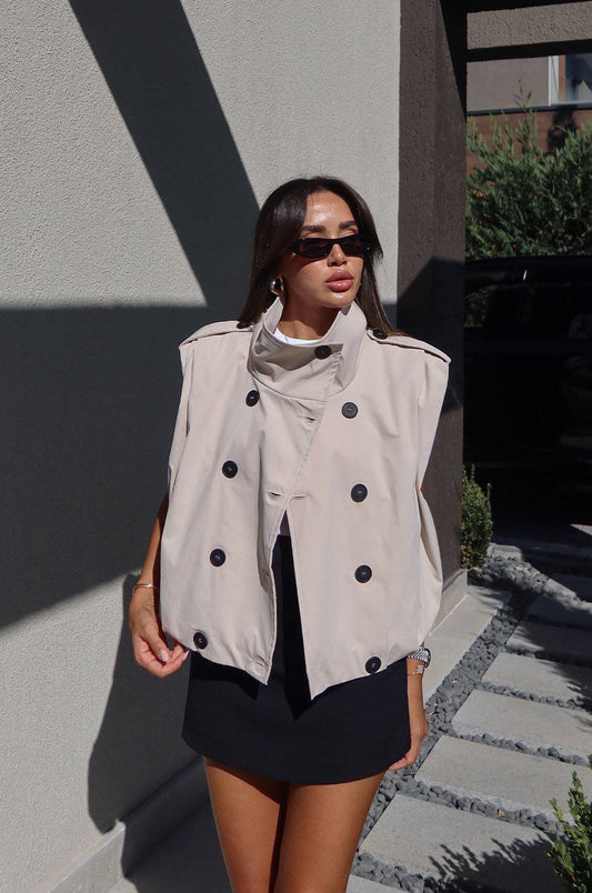 BEIGE GILET 🤍